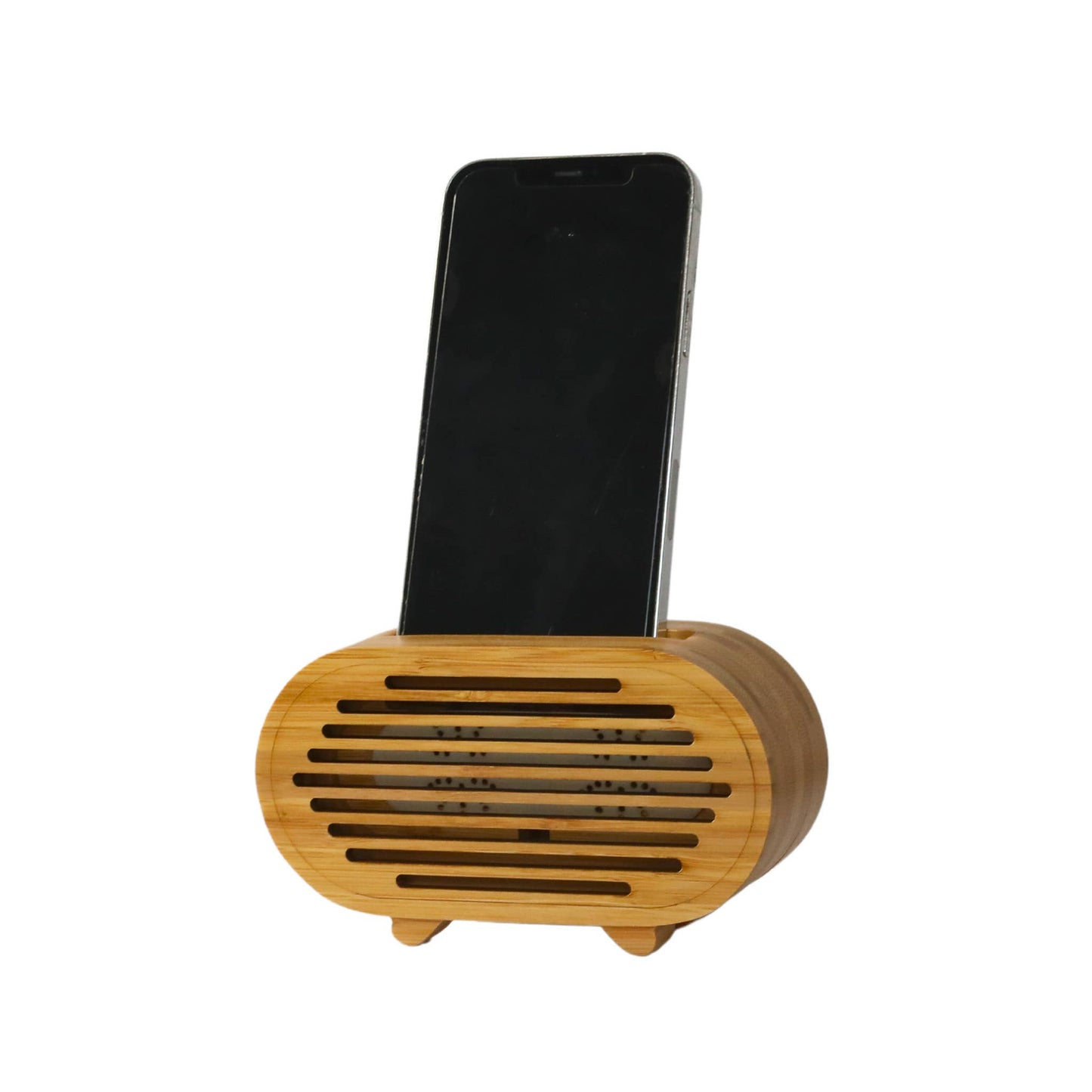 Bamboo Amplifier Phone Stand